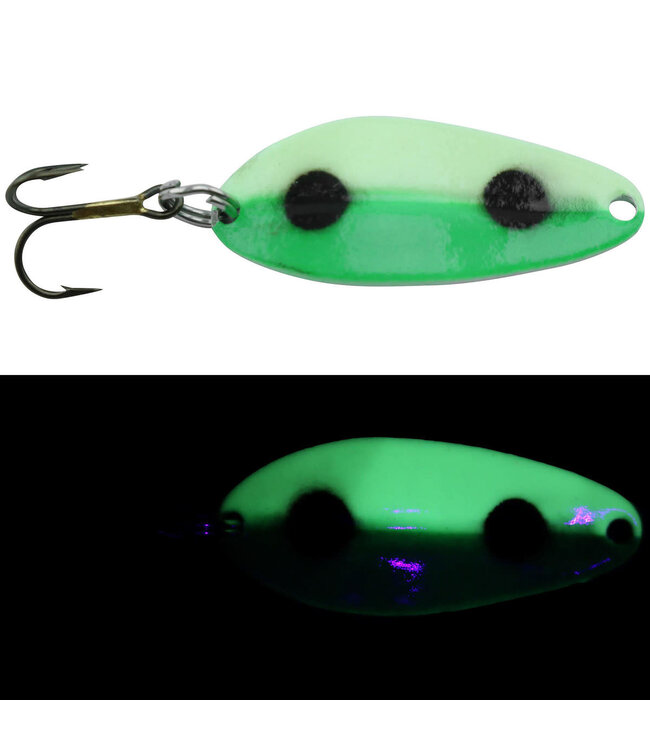 Moonshine Lures Moonshine Mainliner Casting Spoons GLOW Mongolian Beef 3/4oz
