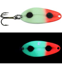 Moonshine Lures Moonshine Mainliner Casting Spoons GLOW Bloody Nose 3/4oz