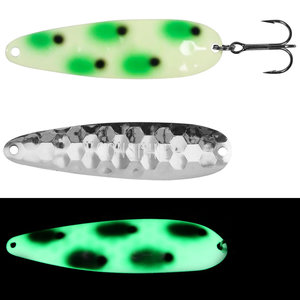 Moonshine Lures Moonshine Mainliner Casting Spoons Bad Toad Glow 1/2oz