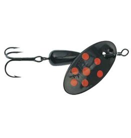 PANTHER MARTIN PANTHER MARTIN:SPOTTED - BLACK W/FLO RED DOT - 1/16OZ
