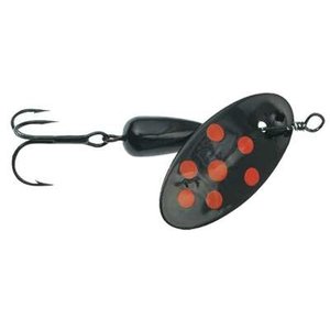 PANTHER MARTIN PANTHER MARTIN:SPOTTED - BLACK W/FLO RED DOT - 1/16OZ