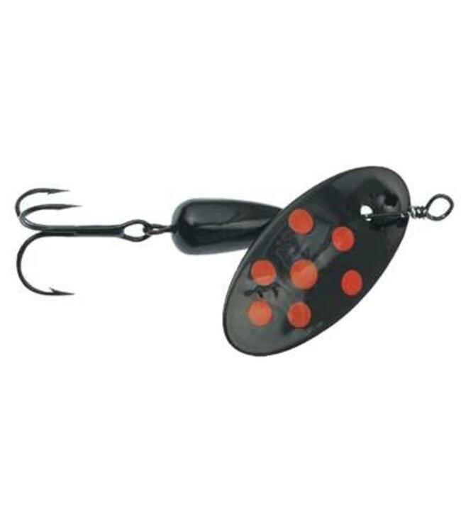 PANTHER MARTIN PANTHER MARTIN:SPOTTED - BLACK W/FLO RED DOT - 1/16OZ