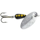 PANTHER MARTIN PANTHER MARTIN:REGULAR - SILVER BLADE/BLACK BODY/YELLOW DOT - 1/16OZ