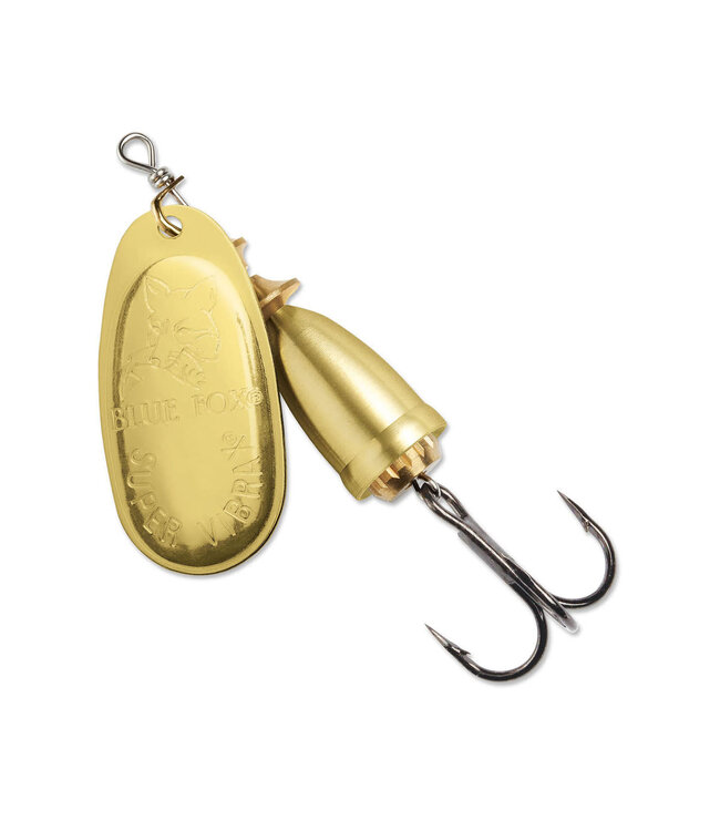Blue Fox Classic Vibrax 06 Plated 5/8  Gold / Gold