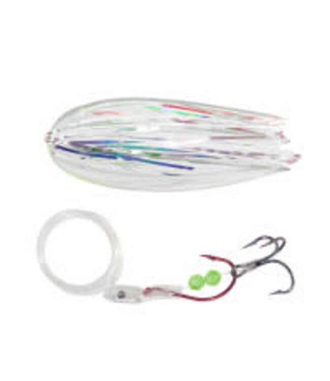 A-TOM-MIK MFG. S-507 A-TOM-MIK TOURNAMENT SERIES TROLLING FLY SHRED WHITE MIRAGE