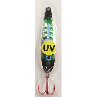 DREAMWEAVER LURE COMPANY (SS1438UV) DREAMWEAVER SUPER SLIM SPOON UV BLACK/GREEN