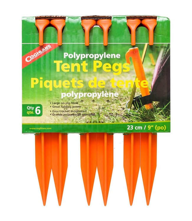 COGHLANS TENT PEGS 6PK