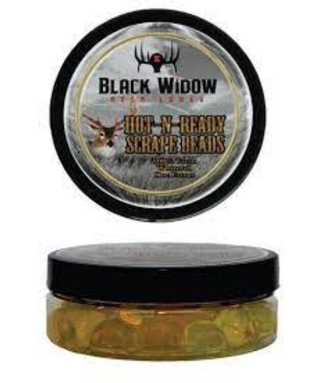 BLACK WIDOW DEER LURES black widow deer lures hot n ready scrape beads