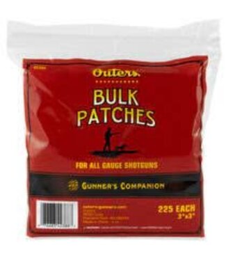 Outers 42382 Cotton Bulk Gun Cleaning Patches 250ct