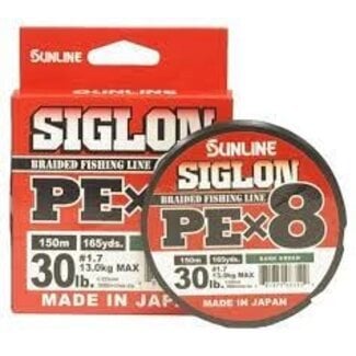 Sunline America Co., Ltd. SUNLINE SIGLON PEx8 BRAID 30# 165YD GRN