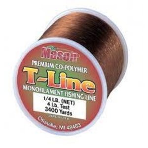 MASON TACKLE CO. Mason T-Line Monofilament 1/4 LB Net