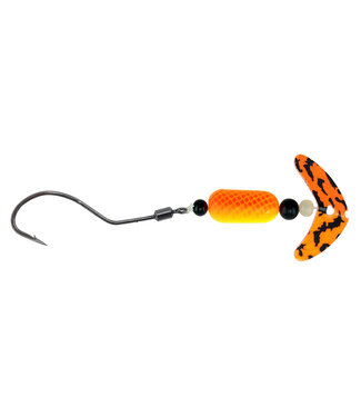 Mack's Lure Inc. Smile Blade Spindrift Walleye 6' Org Blg Tiger/Chrt Orange  63351