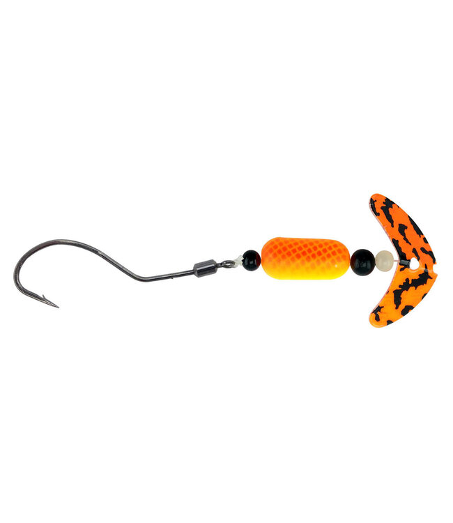 Mack's Lure Inc. Smile Blade Spindrift Walleye 6' Org Blg Tiger/Chrt Orange  63351