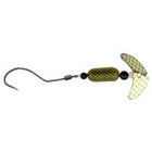 Mack's Lure Smile Blade Spindrift Walleye Spinner 6' Gld Mir Blk Scl. Glo Blk Scl  63355