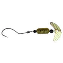 Smile Blade Spindrift Walleye Spinner 6' Gld Mir Blk Scl. Glo Blk Scl  63355