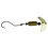 Mack's Lure Smile Blade Spindrift Walleye Spinner 6' Gld Mir Blk Scl. Glo Blk Scl  63355
