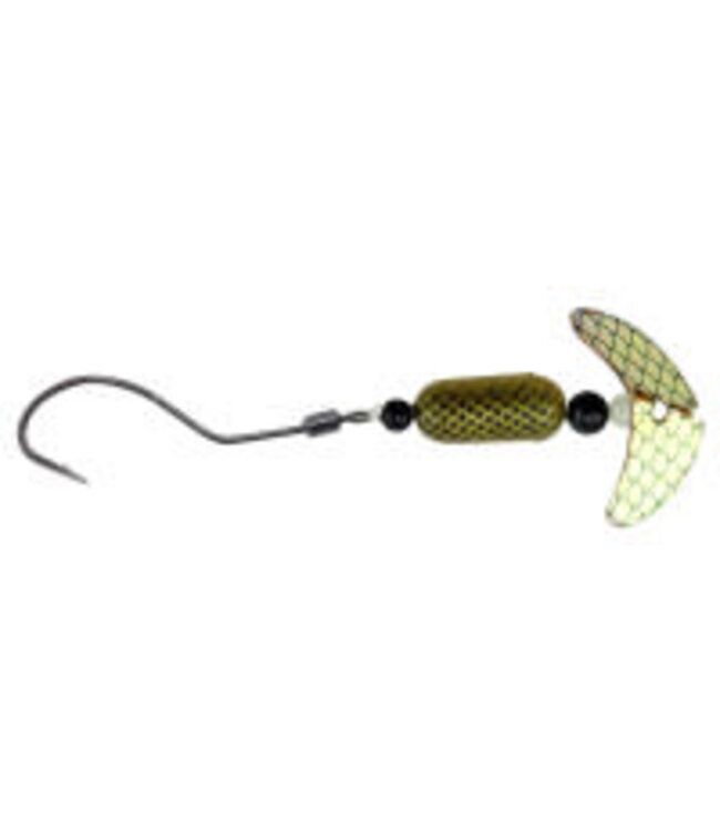 Mack's Lure Inc. Smile Blade Spindrift Walleye Spinner 6' Gld Mir Blk Scl. Glo Blk Scl  63355
