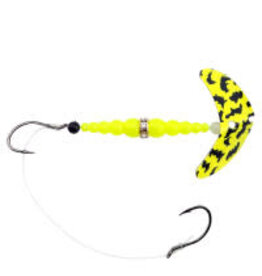 Mack's Lure Macks Lure 21208 Double Whammy Walleye Spinner Rig, Chartreuse