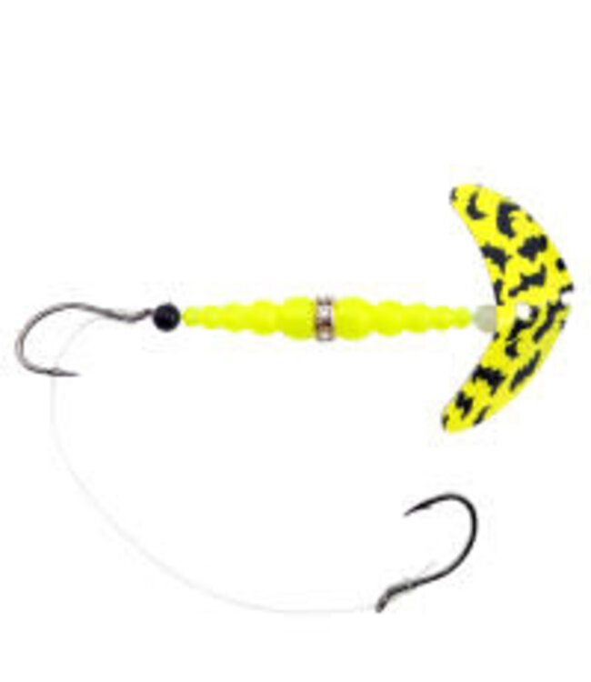 Mack's Lure Inc. (21208) MACKS DOUBLE WHAMMY SZ4 WALLEYE CHARTREUSE