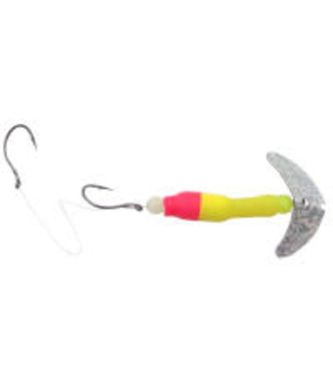 Mack's Lure Inc. Wally Pop Crawler 6'  Flo Yel/Flo Pnk/Sil Sprk  63059