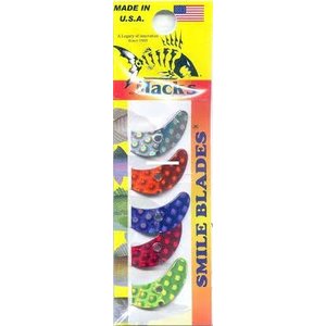 Macks Lure 65200 Smile Blade, 1.1" Assorted Scale, 5/Pack