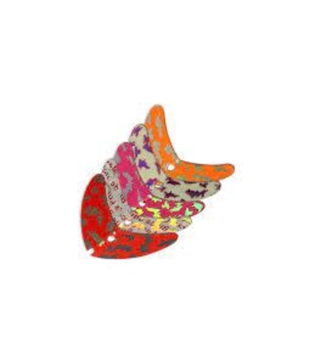 (65240) Macks Lure Smile Blade, 1.1" Assorted Tiger, 5/Pack