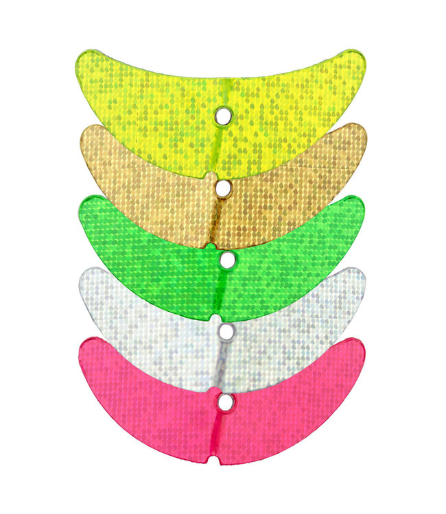 Mack's Lure Inc. 5PK SMILE BLADES 1.5 ASSORTED MIRROR