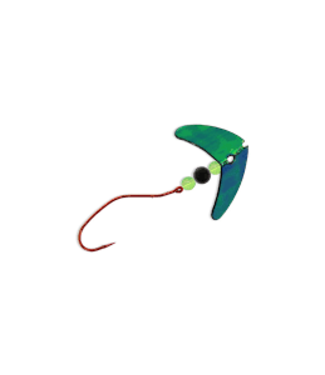 Mack's Lure Inc. SMILE BLADE SLOW DEATH PRO GLOW WHITE/BLACK #2  63273