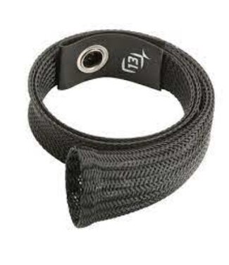 13 Fishing 13 Fishing Ice Rod Sleeve - Black w/ leather tip for rods up to 30