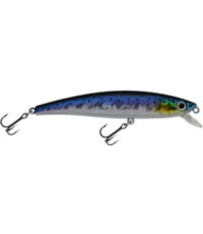 Challenger Lures JL120-134  CHALLENGER JR. MINNOW 3-1/2” 5/16 OZ BLUE/SILVER/YELLOW CHEEK