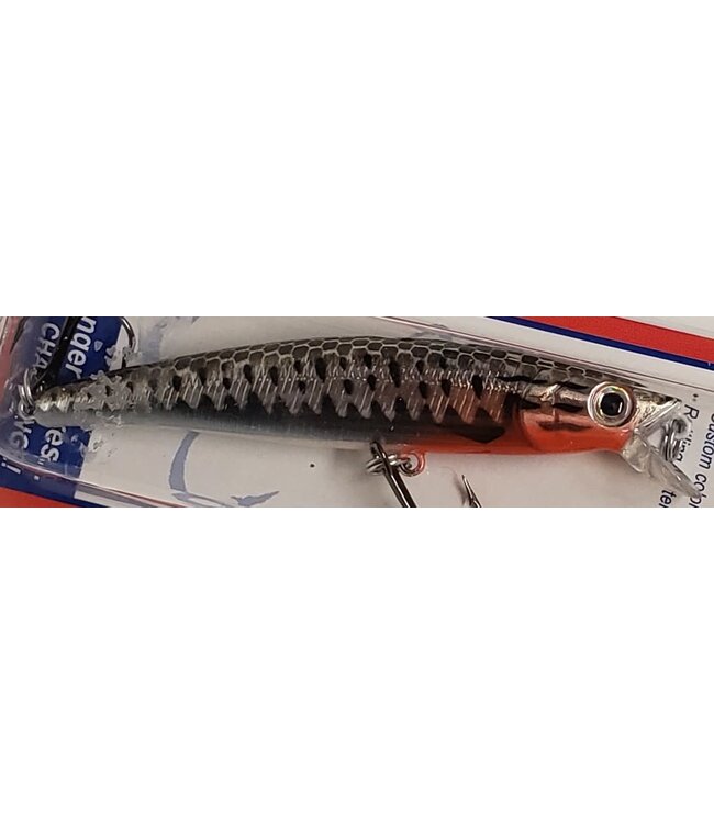 Challenger Lures JL120-T13 CHALLENGER JR. MINNOW 3-1/2" 5/16 OZ CHROME BLK SPLASH/ORGE BELLY
