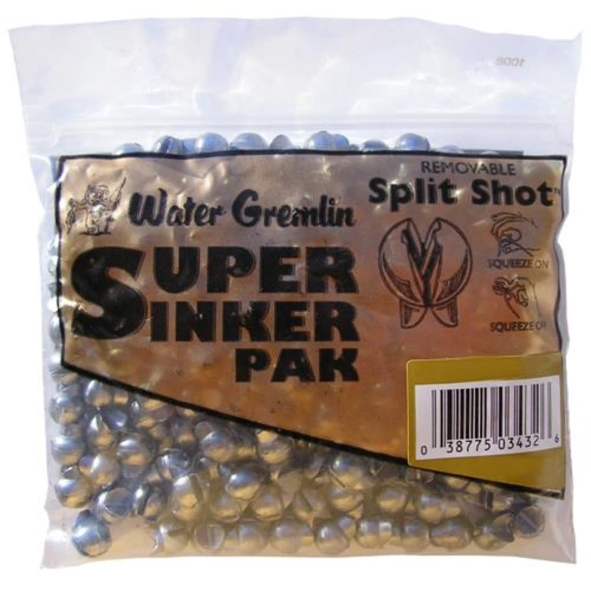 Water Gremlin Removable Split Shot Super Pak Sporting Goods USA