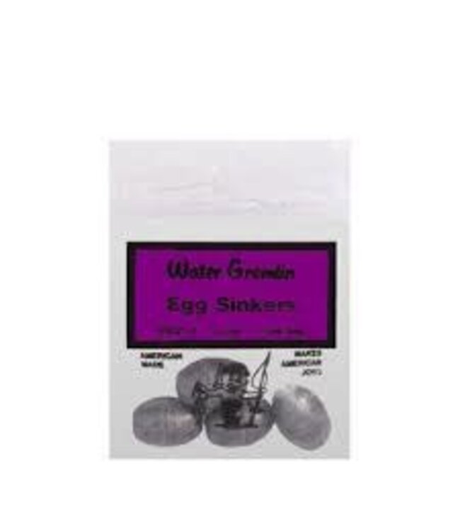 WATER GREMLIN 1 OZ LEAD EGG SINKERS 4/PK