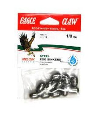 EAGLE CLAW 1/8 OZ NO-LEAD EGG SINKER 11/BAG