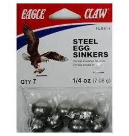 EAGLE CLAW 1/4 OZ NON-LEAD EGG SINKER 7/PK