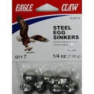 EAGLE CLAW 1/4 OZ NON-LEAD EGG SINKER 7/PK