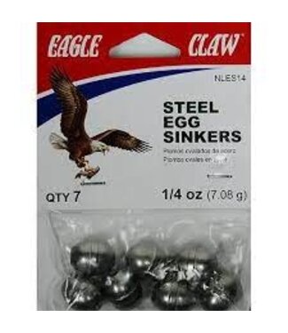 EAGLE CLAW 1/4 OZ NON-LEAD EGG SINKER 7/PK