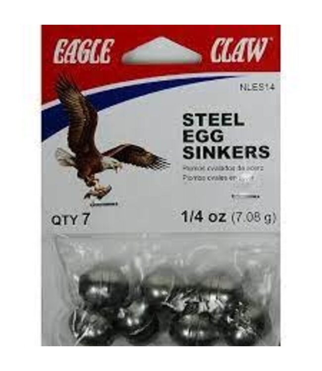 EAGLE CLAW 1/4 OZ NON-LEAD EGG SINKER 7/PK