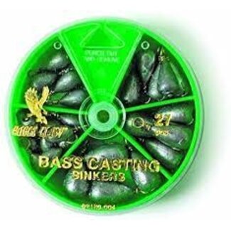 SMI Bass Cast Sinkers Assorted Sizes