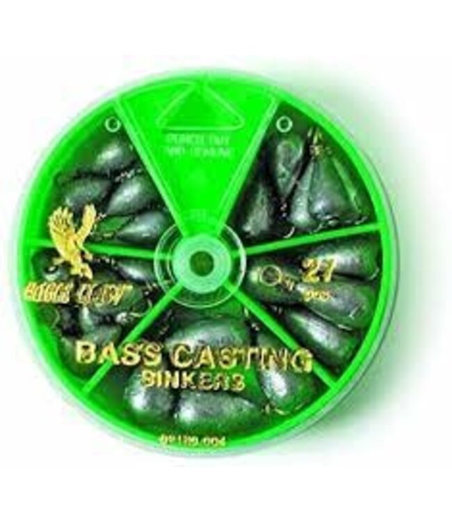 EAGLE CLAW ASSORTMENT BASS CASTING SINKER DIAL PACK