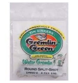 WATER GREMLIN CO. ZPRSS-4 WATER GREMLIN TIN SPLIT SHOT (ROUND)  16PC/POUCH