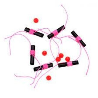 Thill THILL HI-VIS THREAD BOBBER STOPS HOT PINK 6/PK