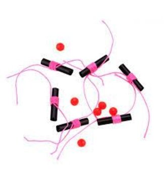 Thill THILL HI-VIS THREAD BOBBER STOPS HOT PINK 6/PK