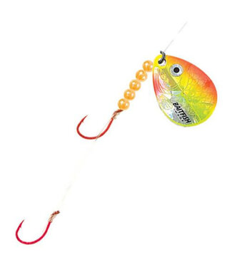 NORTHLAND FISHING TACKLE NORTHLAND BAITFISH-IMAGE SPINNER HARNESS #4#2 1/CD SUNRISE RCH4-YO