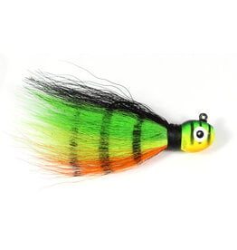 Challenger Plastic Products Challenger Bucktail Jig 1/2oz Fire Tiger