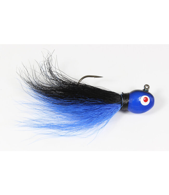 Challenger Lures Challenger Bucktail Jig 1/4oz Black Blue