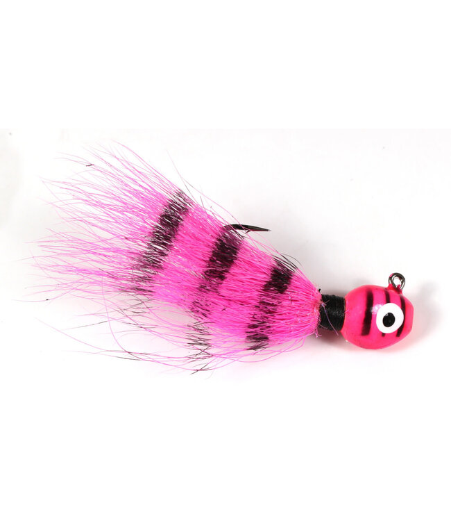 Challenger Lures Challenger Bucktail Jig 1/4oz Jig Pink Tiger