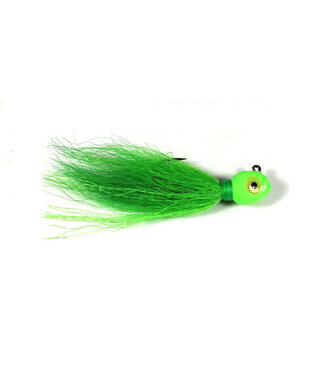 Challenger Lures Challenger Bucktail Jig 1/4 Glow Green