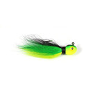 Challenger Plastic Products Challenger Bucktail Jig 1/4oz Black Green Chartreuse