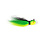 Challenger Plastic Products Challenger Bucktail Jig 1/4oz Black Green Chartreuse